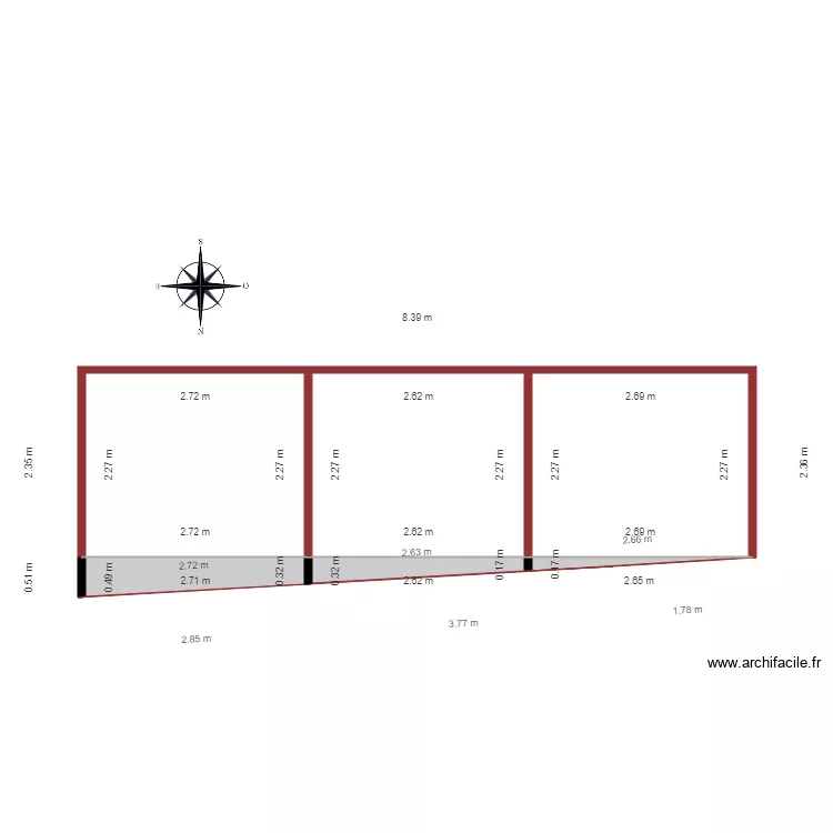 carport el&eacute;vation. Plan de 