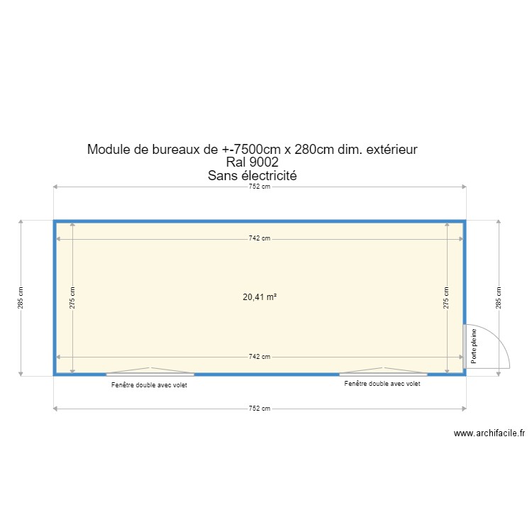 Prowatec sur mesure. Plan de 0 pièce et 0 m2