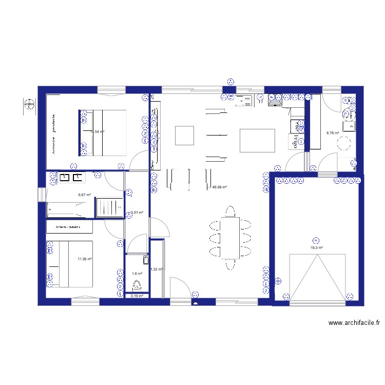 MAISON 22 PRISE. Plan de 0 pièce et 0 m2