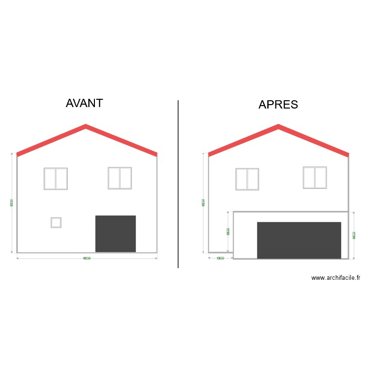 plan de coupe V2. Plan de 0 pièce et 0 m2