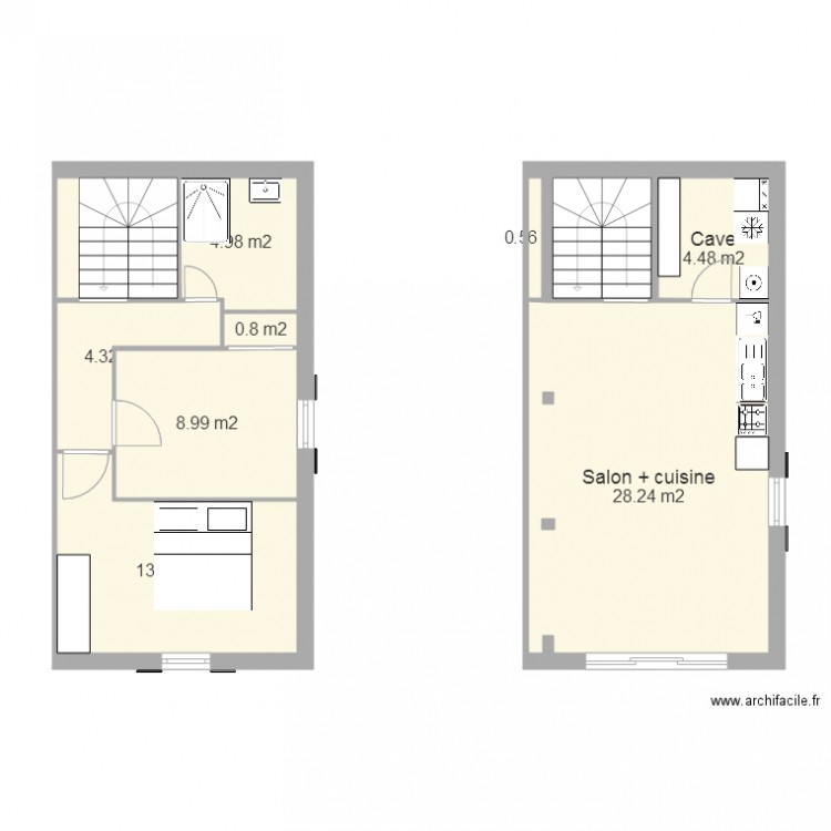 extension 17b. Plan de 0 pièce et 0 m2