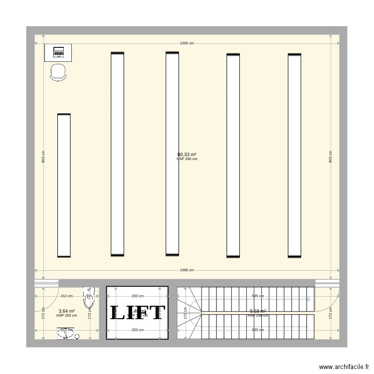 Planta 3. Plan de 0 pièce et 0 m2