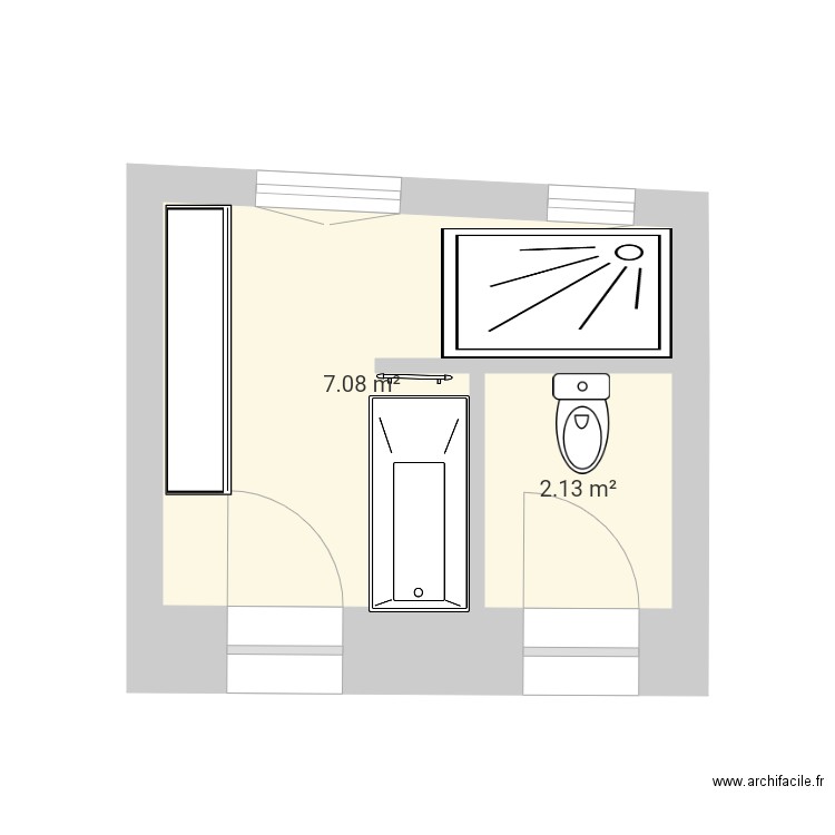 Sdb. Plan de 0 pièce et 0 m2