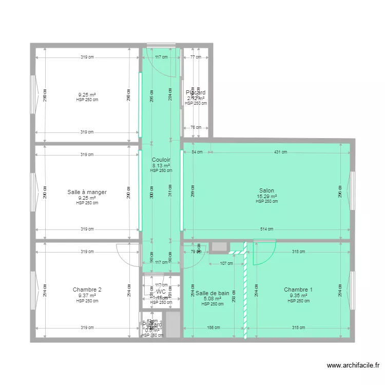 M SELVES AP. Plan de 