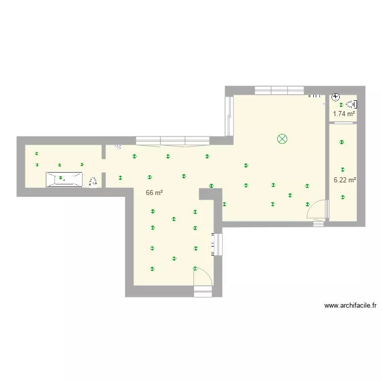 Ereffe electricit&eacute; rez juin 2018. Plan de 