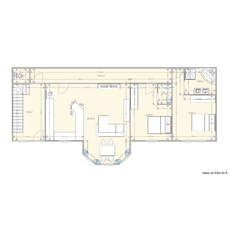 aiguile rdc 1 seul appart. Plan de 0 pièce et 0 m2