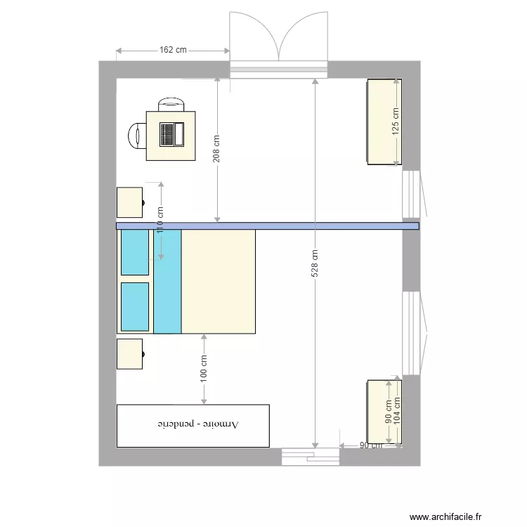 CHAMBRE BARAQUETTE 5. Plan de CHAMBRE BARAQUETTE 5. Plan de