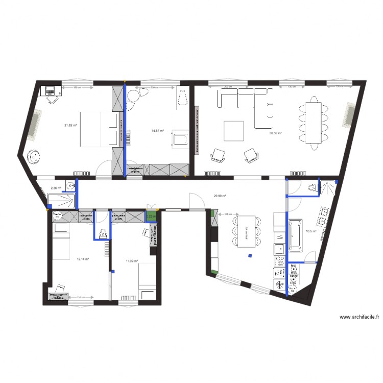 plan projet chateau neuilly PROJET 4. Plan de 0 pièce et 0 m2