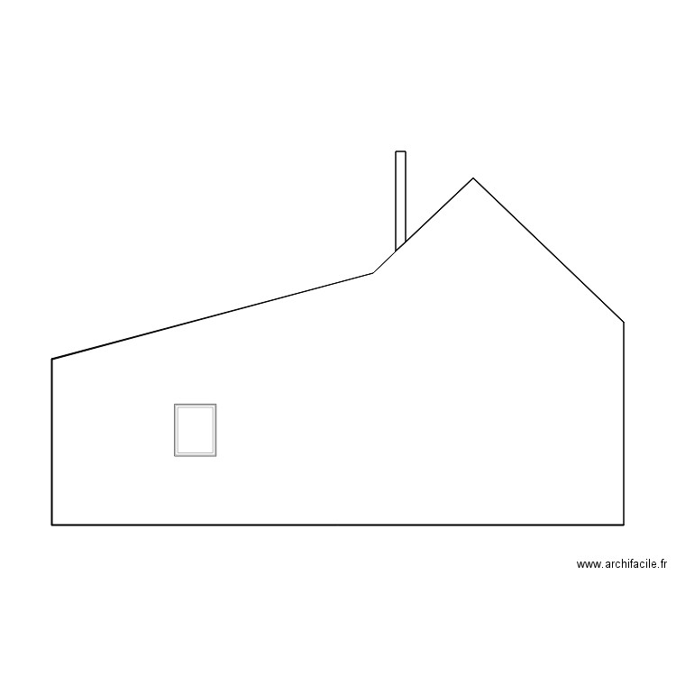 Nouvelle maison pignon ouest pour dessin. Plan de 0 pièce et 0 m2
