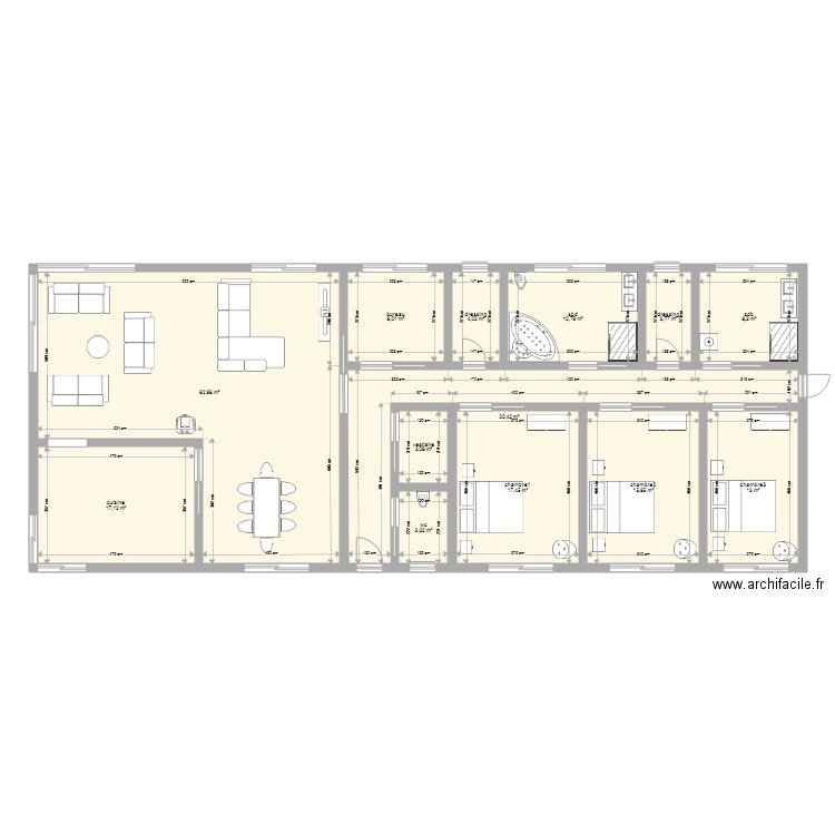 maison moderne. Plan de 0 pièce et 0 m2