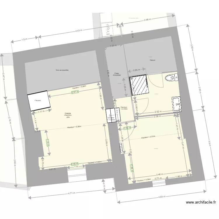 Maison 10. Plan de 
