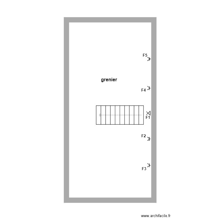 plan electrique grenier val fred. Plan de 0 pièce et 0 m2