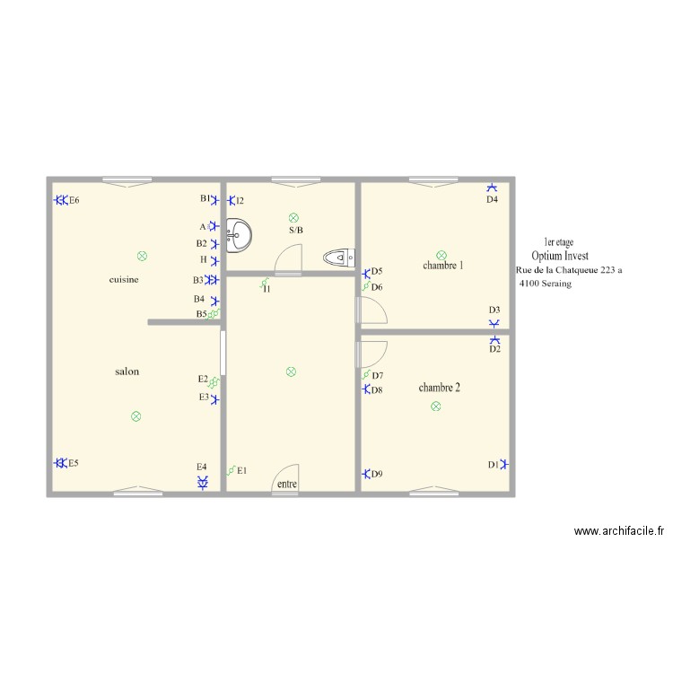 1er seraig. Plan de 0 pièce et 0 m2