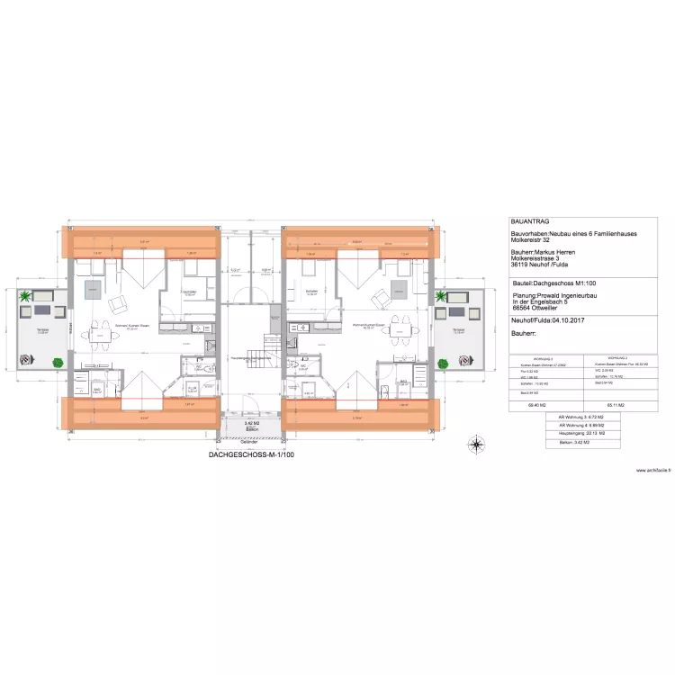 Dachgeschoss Markus Herren 1. Plan de Dachgeschoss Markus Herren 1. Plan de