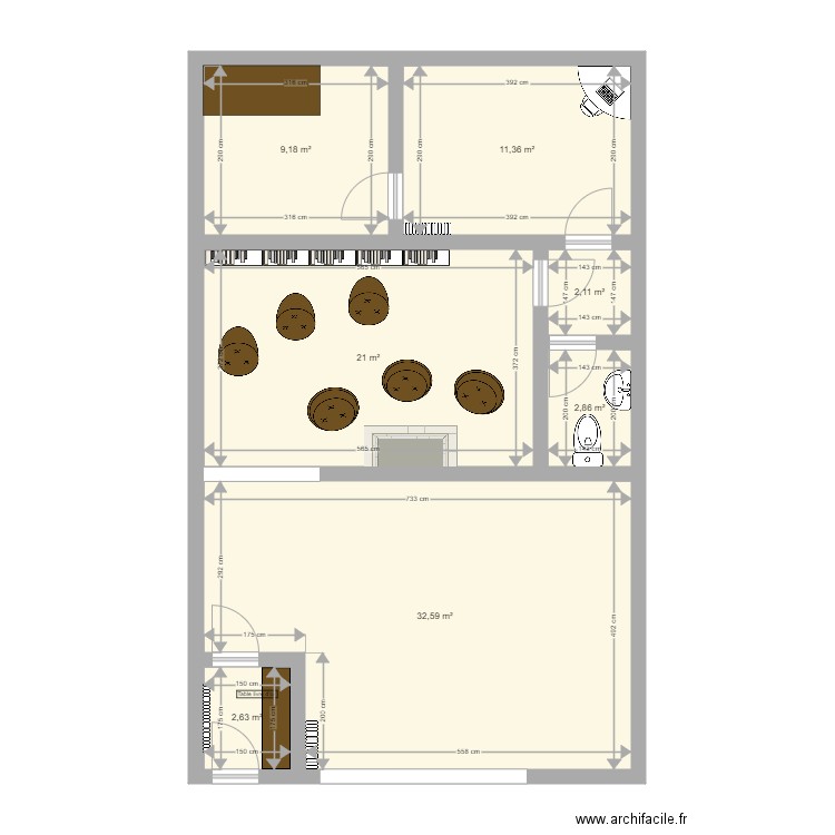 SAE bar à chat. Plan de 0 pièce et 0 m2