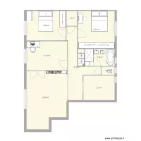 Plan eastman wc et 1 sdb s&eacute;par&eacute;e
