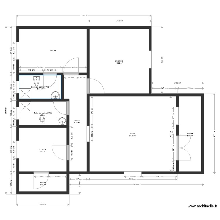 Appartement LLA2. Plan de 0 pièce et 0 m2