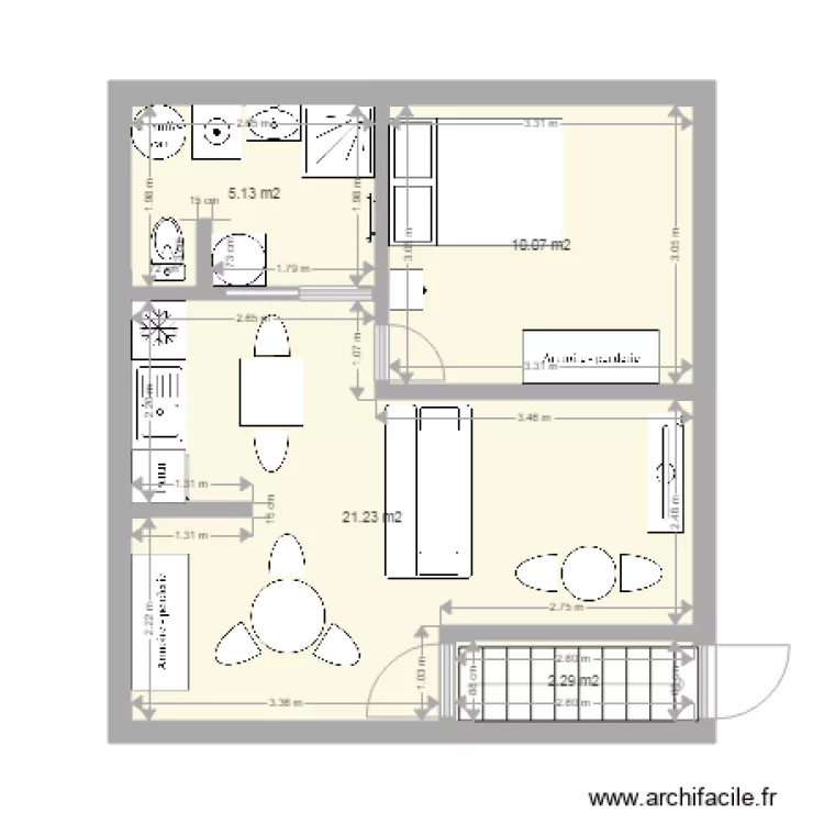 Appart Grange. Plan de Appart Grange. Plan de