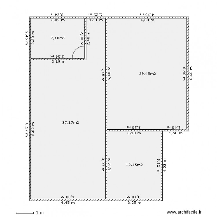 Bas Actuel. Plan de 0 pièce et 0 m2