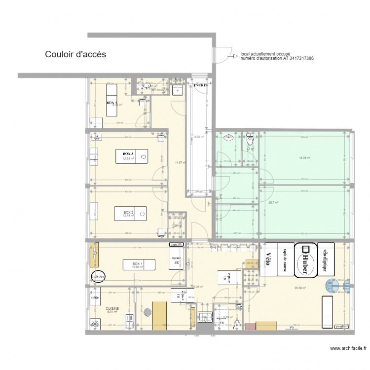 local mistral aménagé. Plan de 0 pièce et 0 m2