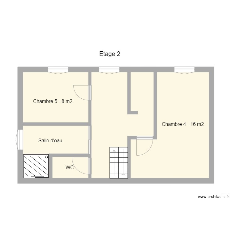 etage 2 Fournier. Plan de 0 pièce et 0 m2