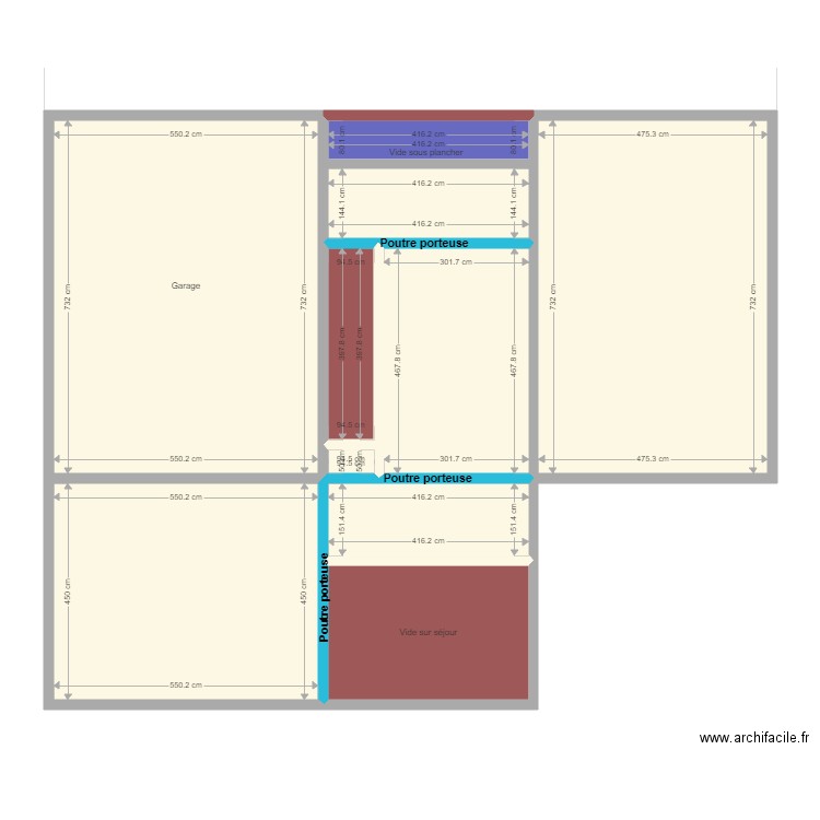 Plan commande plancher étage. Plan de 0 pièce et 0 m2