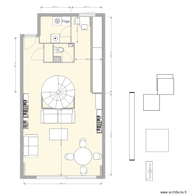 Maison maman modif. Plan de 0 pièce et 0 m2