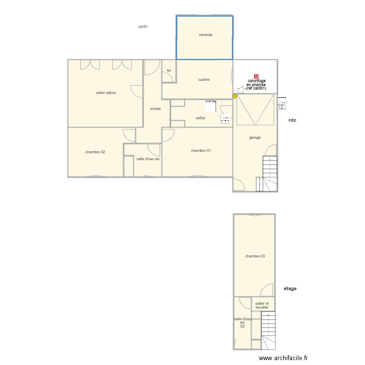 josham am 1138. Plan de 21 pièces et 132 m2