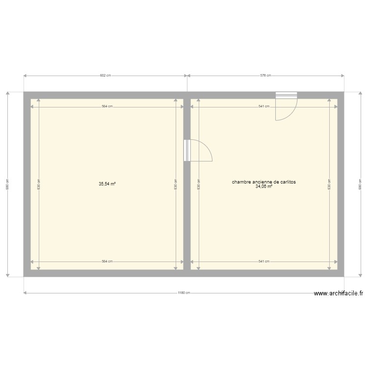 etat des lieux chambres. Plan de 0 pièce et 0 m2