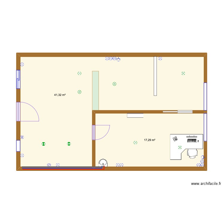 Plan cabinet medical bois neuf. Plan de 0 pièce et 0 m2