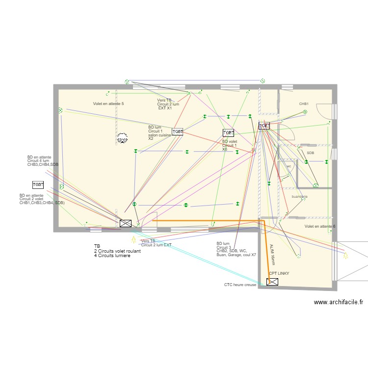 plans prise vmc chauffe eau radiateur. Plan de 0 pièce et 0 m2