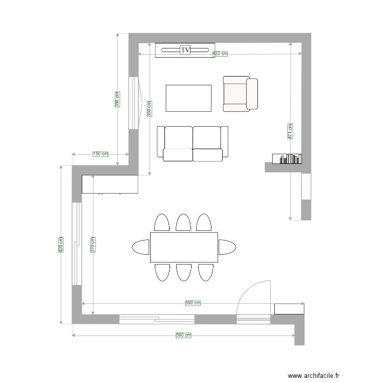 Cuisine 3. Plan de 0 pièce et 0 m2