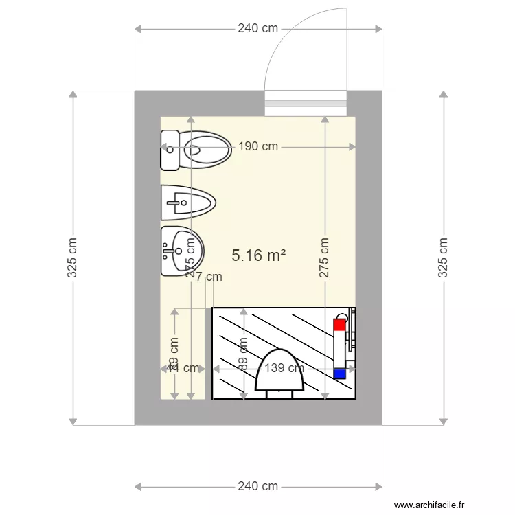 Faure Alain sdb apres Montagny. Plan de Faure Alain sdb apres Montagny. Plan de