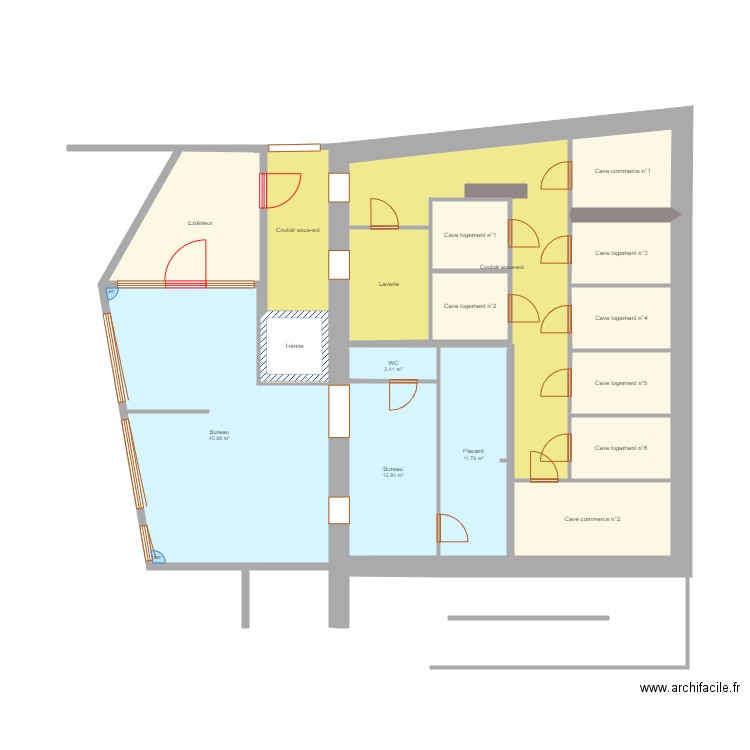 LA POSTE RDC v2. Plan de 0 pièce et 0 m2