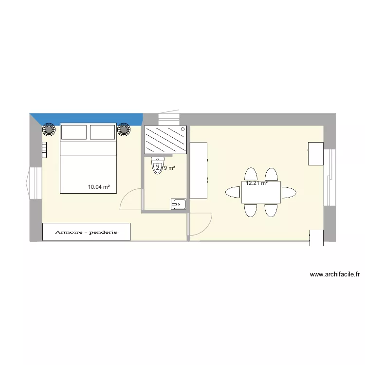 extension seule. Plan de 