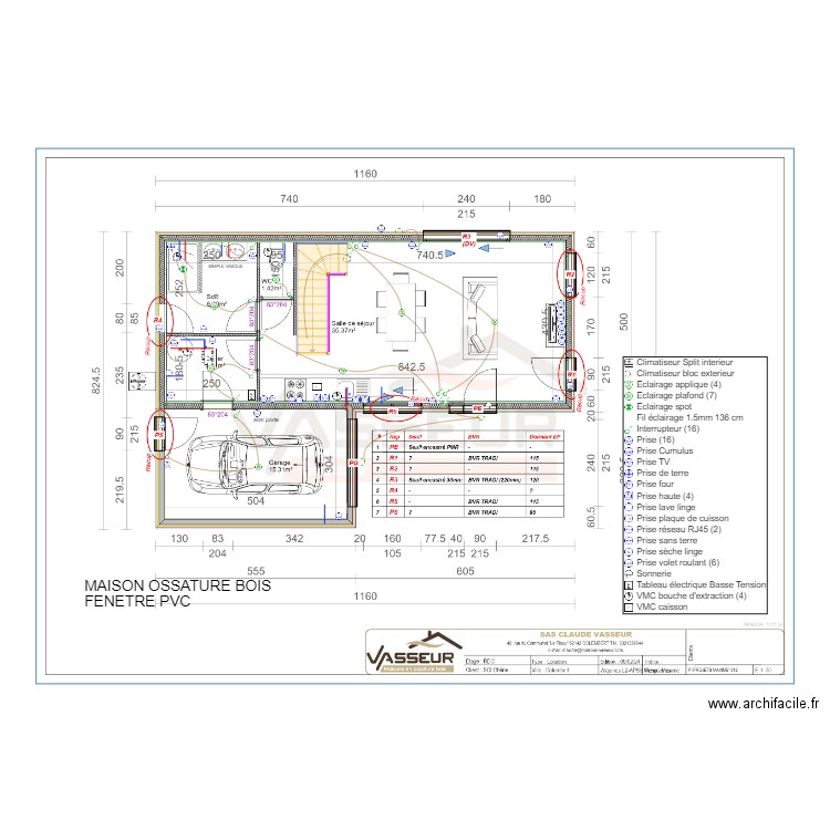 SCI CHENES LOGT 2 RDC. Plan de 0 pièce et 0 m2