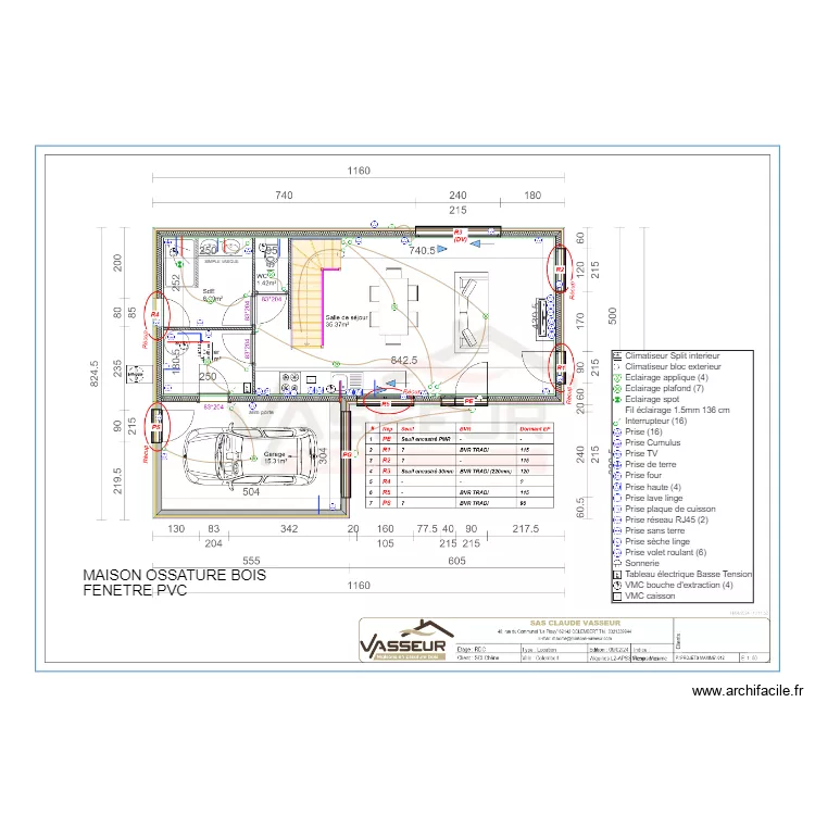SCI CHENES LOGT 2 RDC. Plan de 