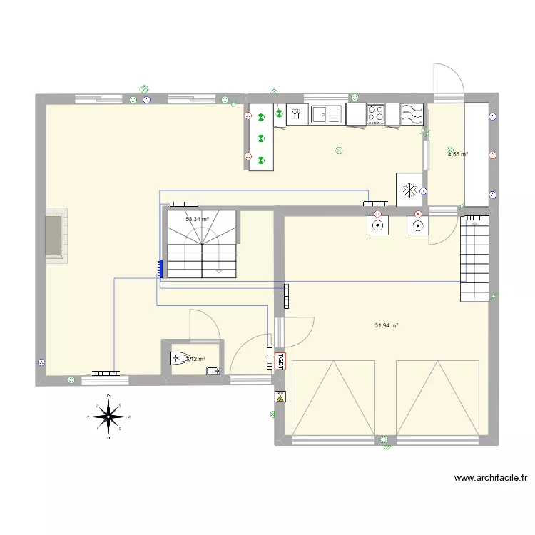 Maison Cormeilles-RDC-RADIATEURS_SANS EXTERIEUR_SANS TERRASSE_V3. Plan de 