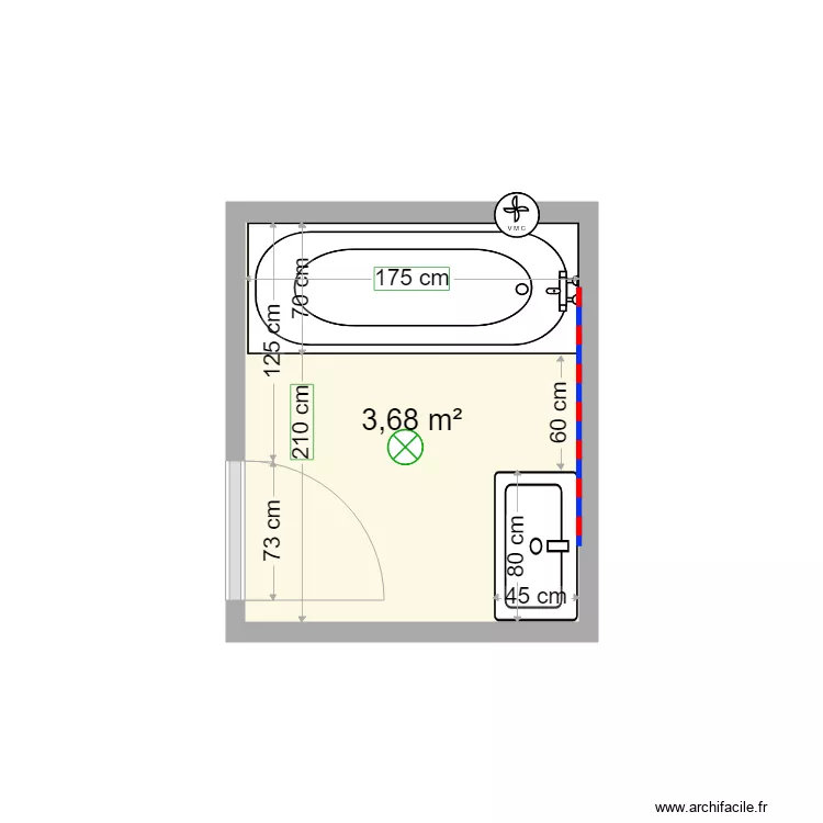 PERRICHON Existant. Plan de PERRICHON Existant. Plan de