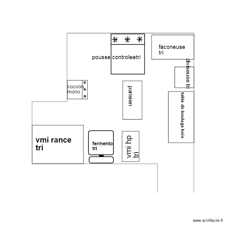 fournil petrin. Plan de 0 pièce et 0 m2