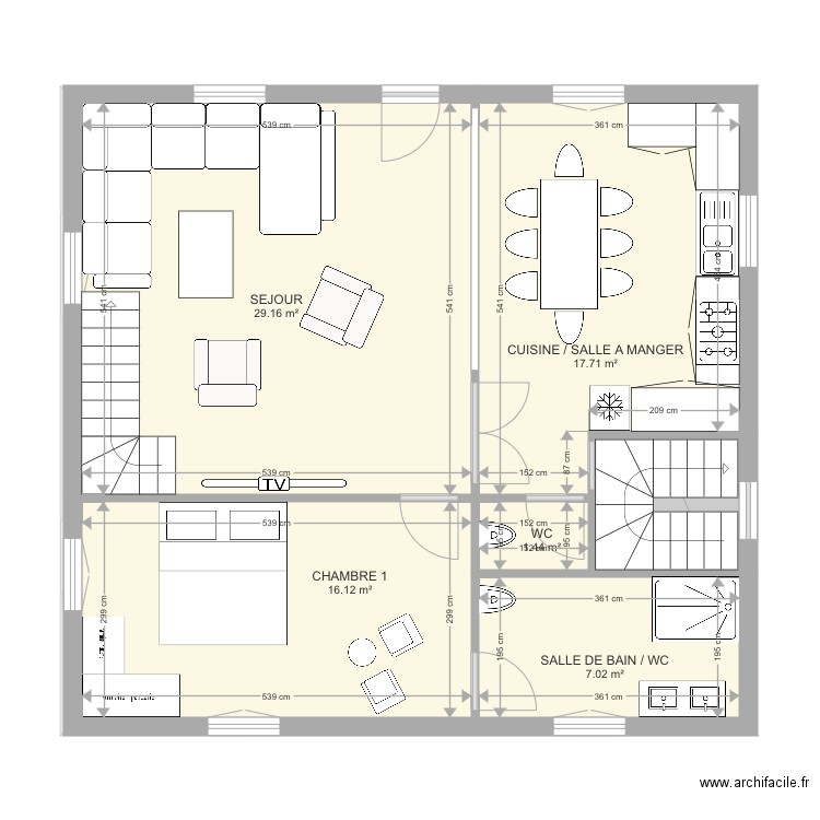 HOME. Plan de 0 pièce et 0 m2