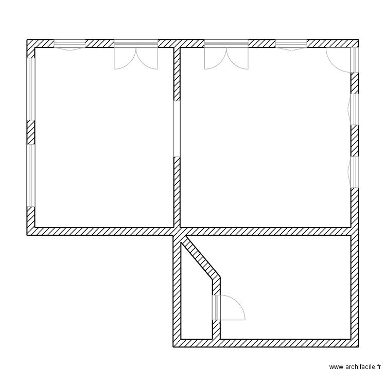 2309188 PRIEUR. Plan de 4 pièces et 75 m2