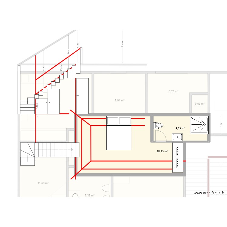 Cascais SP. Plan de 10 pièces et 99 m2