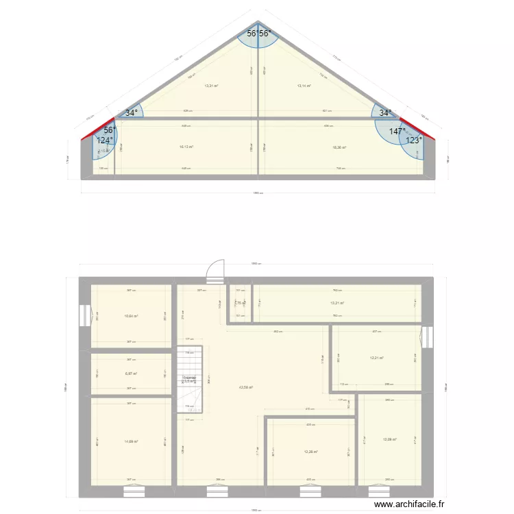 Vircondelet Bonn&eacute;tage. Plan de 