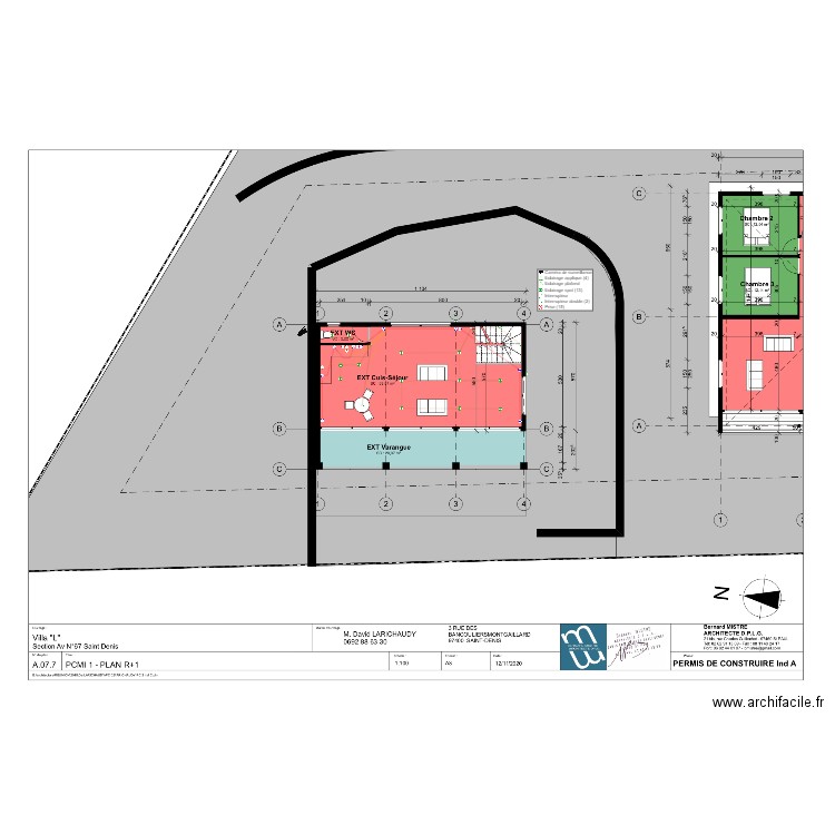 etage david delarichaudy . Plan de 0 pièce et 0 m2