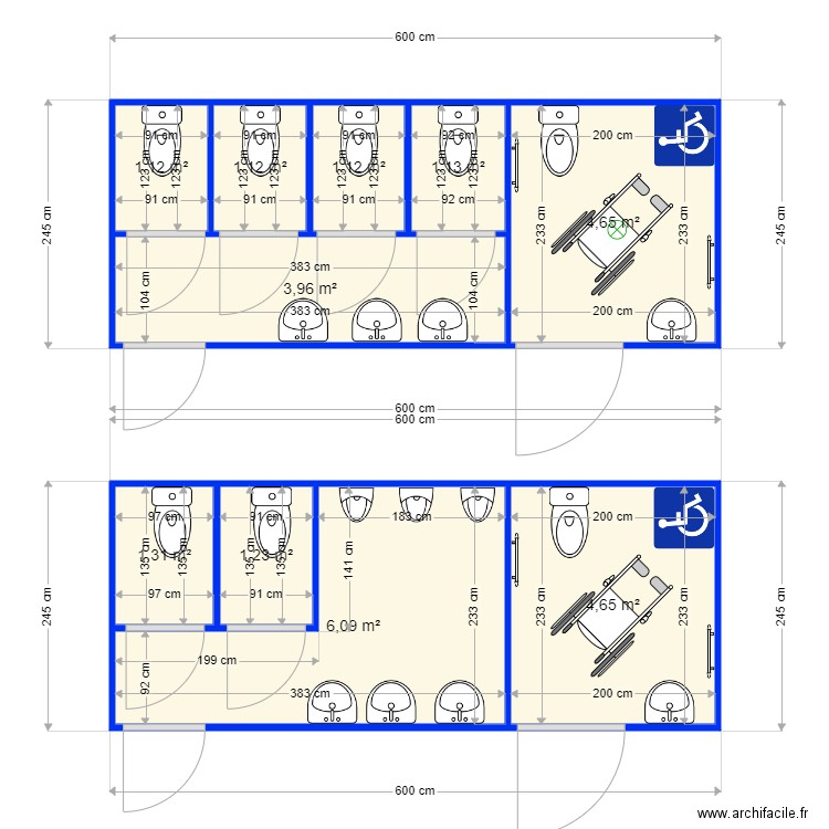 Pairidaizia. Plan de 10 pièces et 26 m2