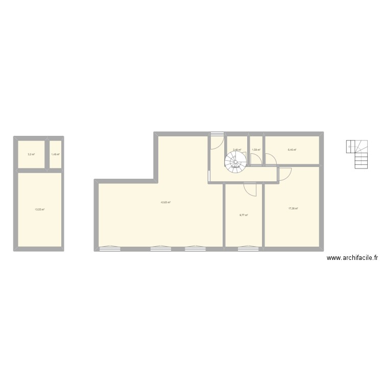 Appart. Plan de 0 pièce et 0 m2