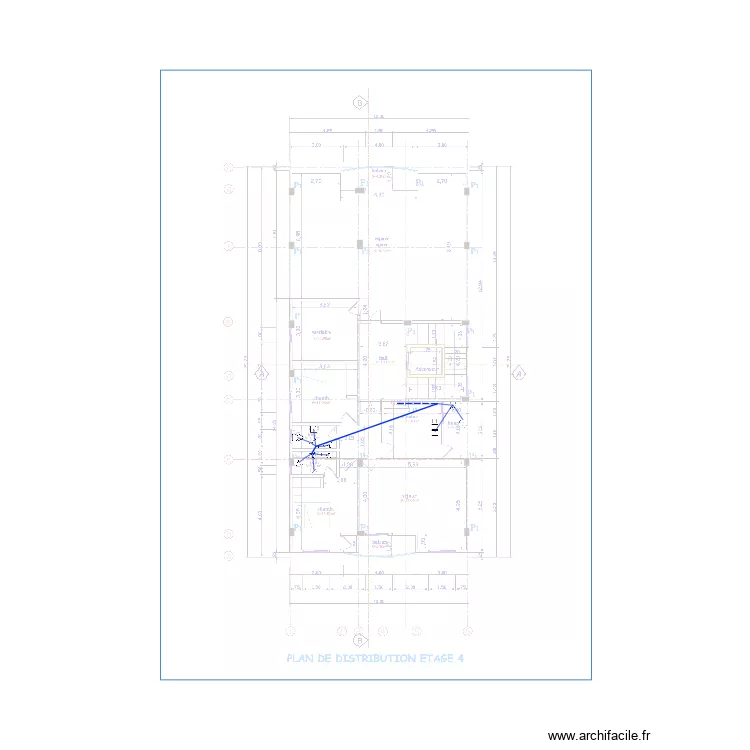 Alimentation eau froide Etage 4. Plan de 0 pièce et 0 m2