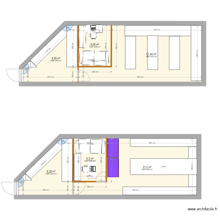 Mini Market. Plan de 0 pièce et 0 m2