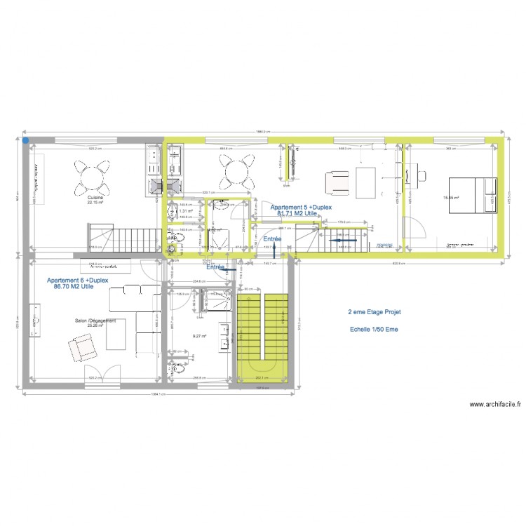 bouelem 2 eme etage PROJET . Plan de 0 pièce et 0 m2